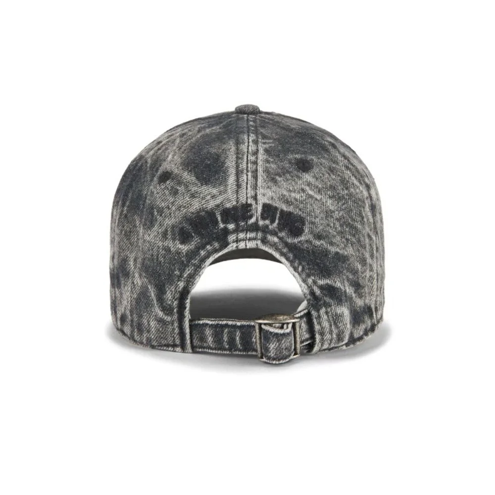 NWT Anine Bing Jeremy Baseball Cap Oyster Grey Acid Wash Cotton Hat OS